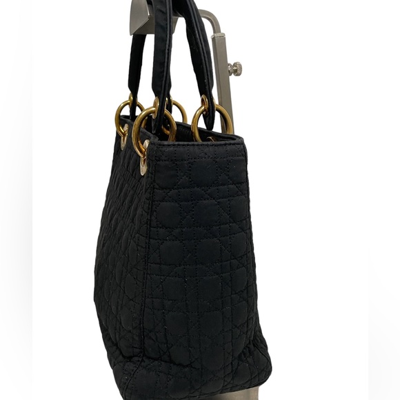 Lady Dior Cannage black nylon bag - Picture 9 of 14